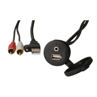 Artikelbild des Artikels “USB/AUX-Verlängerung 2 m mit Einbaubuchse “